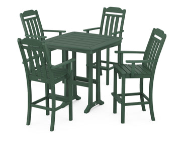 Cottage 5-Piece Bar Set with Trestle Legs