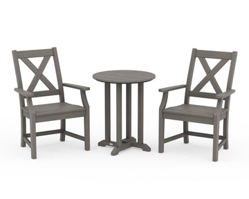 Braxton 3-Piece Round Bistro Dining Set