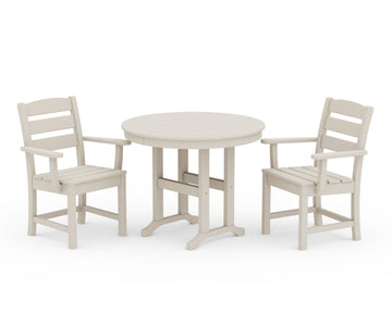 Lakeside 3-Piece Round Dining Set