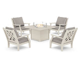 Wovendale 5-Piece Deep Seating Set with Fire Pit Table