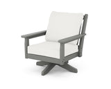 Chippendale Deep Seating Swivel Chair