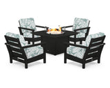 Harbour 5-Piece Conversation Set with Fire Pit Table