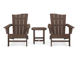 Wave 3-Piece Adirondack Chair Set