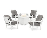 Prairie 5-Piece Deep Seating Set with Fire Pit Table