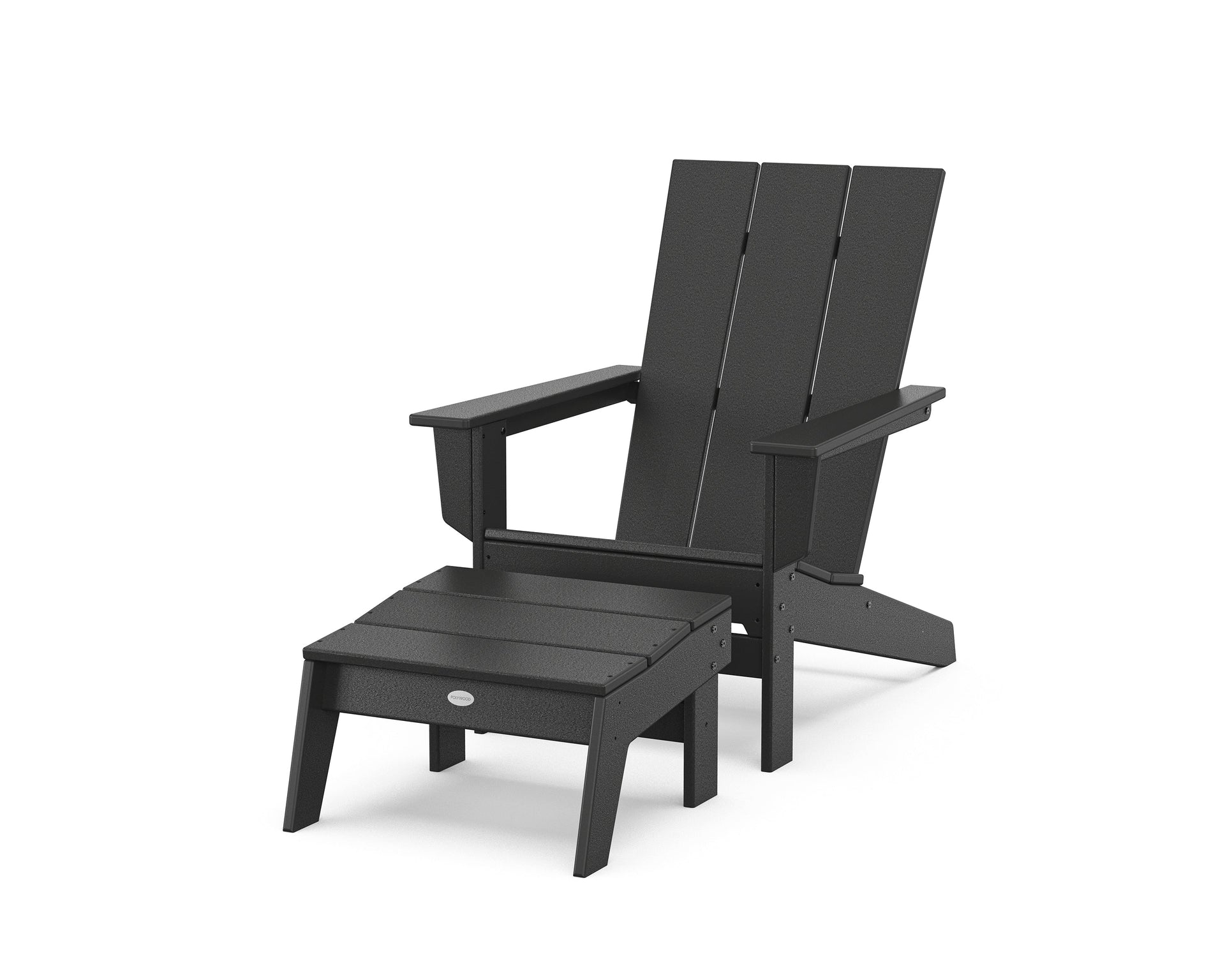 Modern Studio Adirondack Chair with Ottoman