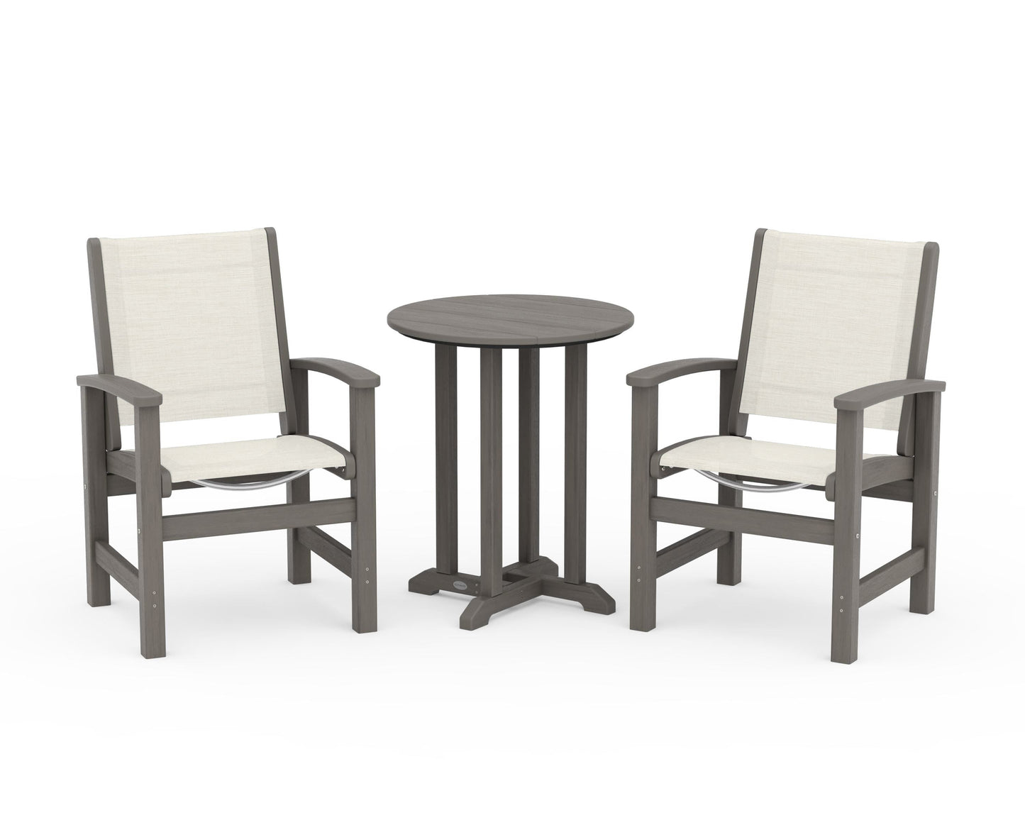 Coastal 3-Piece Round Bistro Dining Set