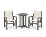 Coastal 3-Piece Round Bistro Dining Set
