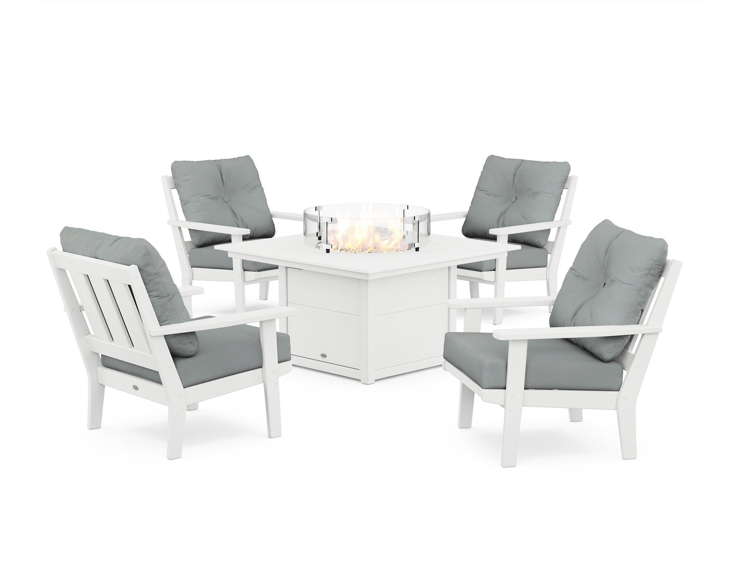 Oxford 5-Piece Deep Seating Set with Fire Pit Table