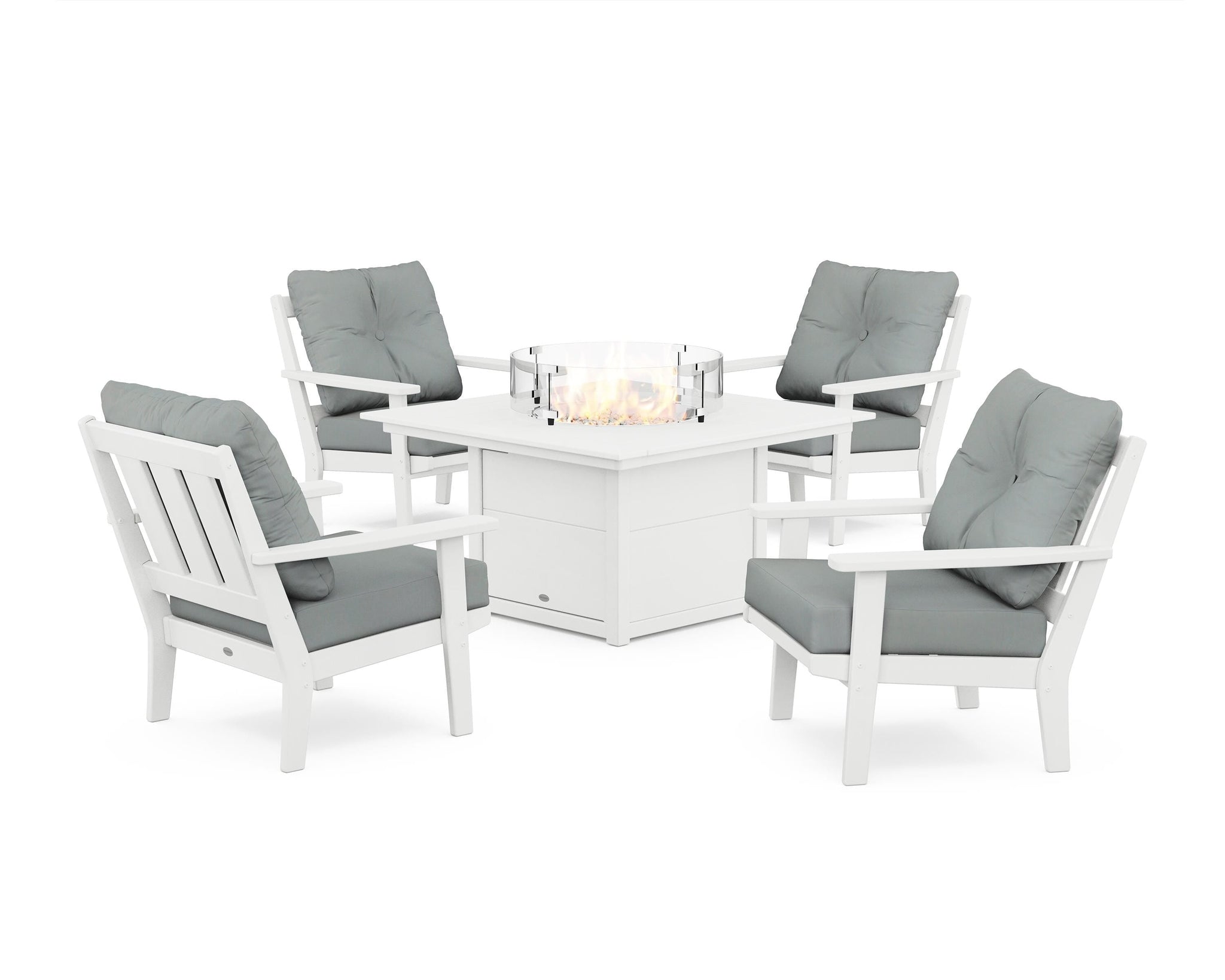 Oxford 5-Piece Deep Seating Set with Fire Pit Table