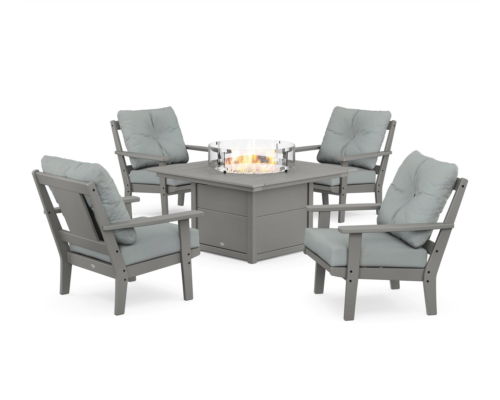 Prairie 5-Piece Deep Seating Set with Fire Pit Table