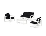 EDGE Sectional 4-Piece Deep Seating Set with Loveseat