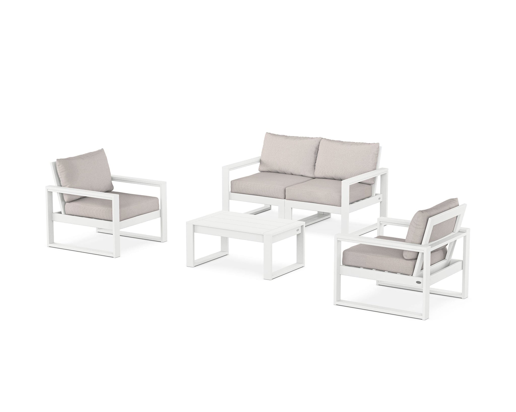 EDGE Sectional 4-Piece Deep Seating Set with Loveseat