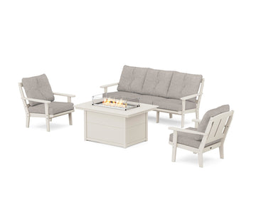 Mission Deep Seating Fire Pit Table Set