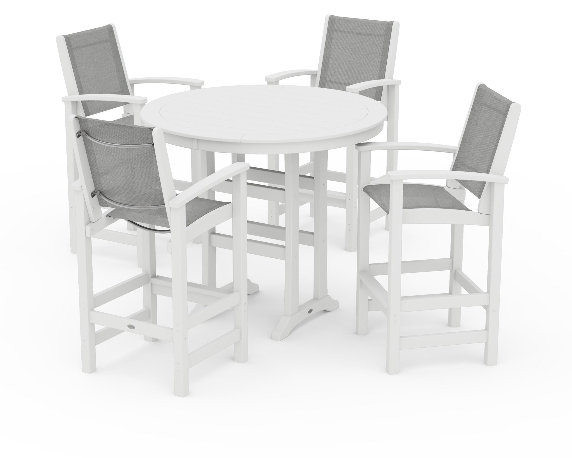 Coastal 5-Piece Nautical Trestle Bar Set