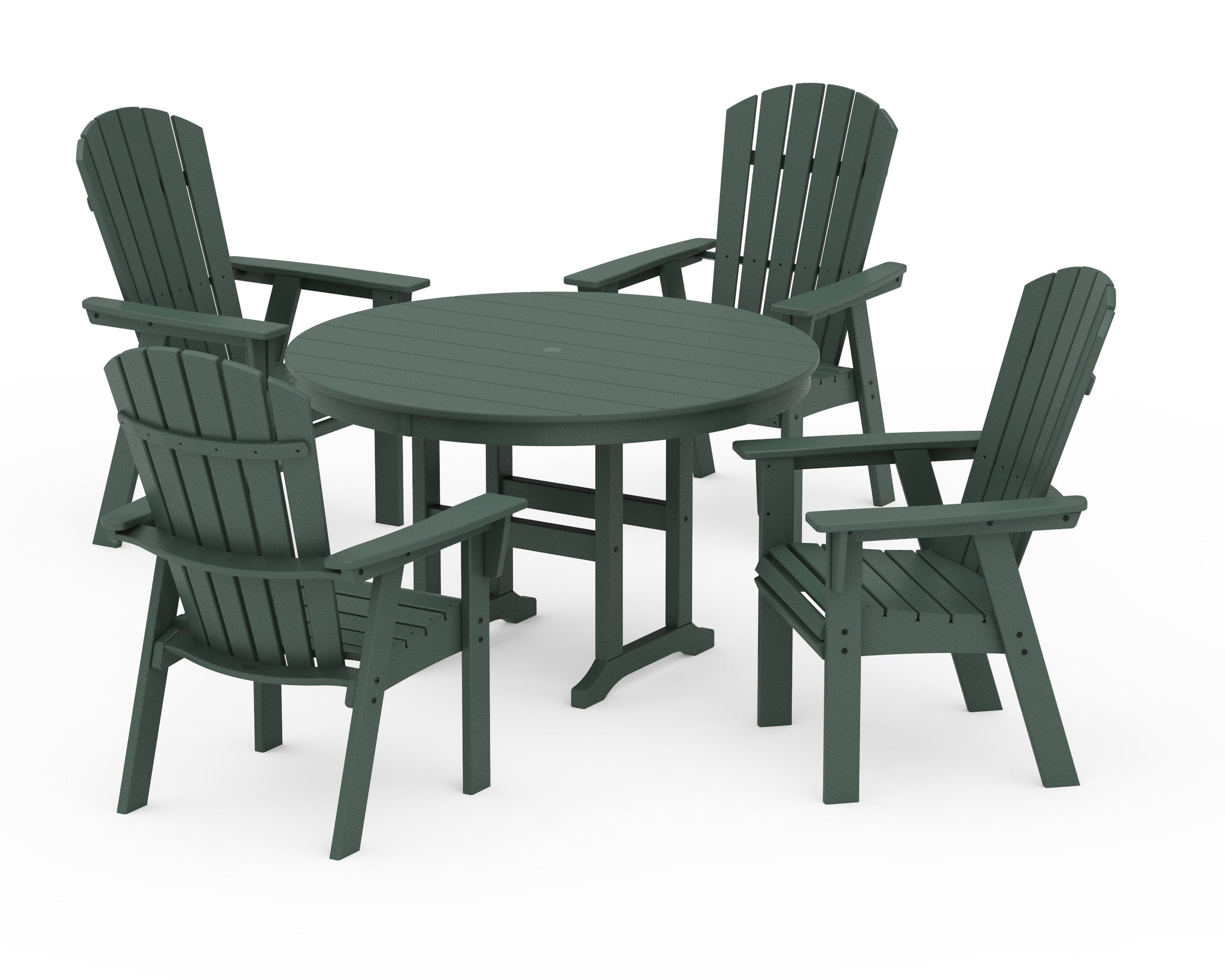 Nautical Adirondack 5-Piece Round Farmhouse Dining Set