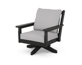 Chippendale Deep Seating Swivel Chair