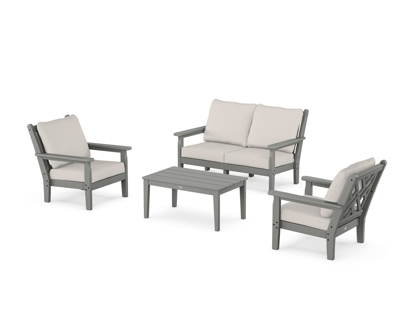 Chippendale 4-Piece Deep Seating Set with Loveseat