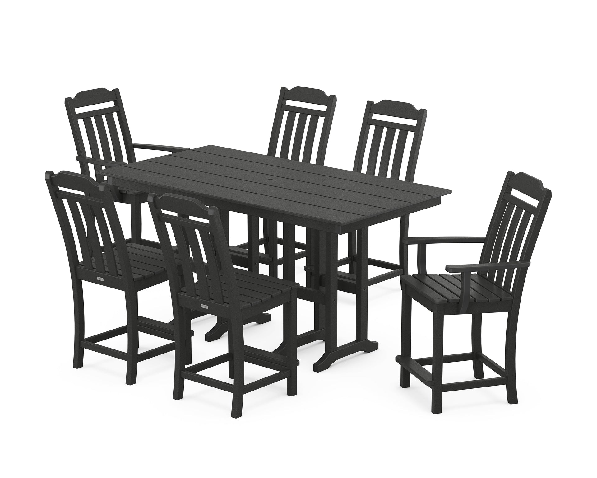 Cottage 7-Piece Farmhouse Counter Set
