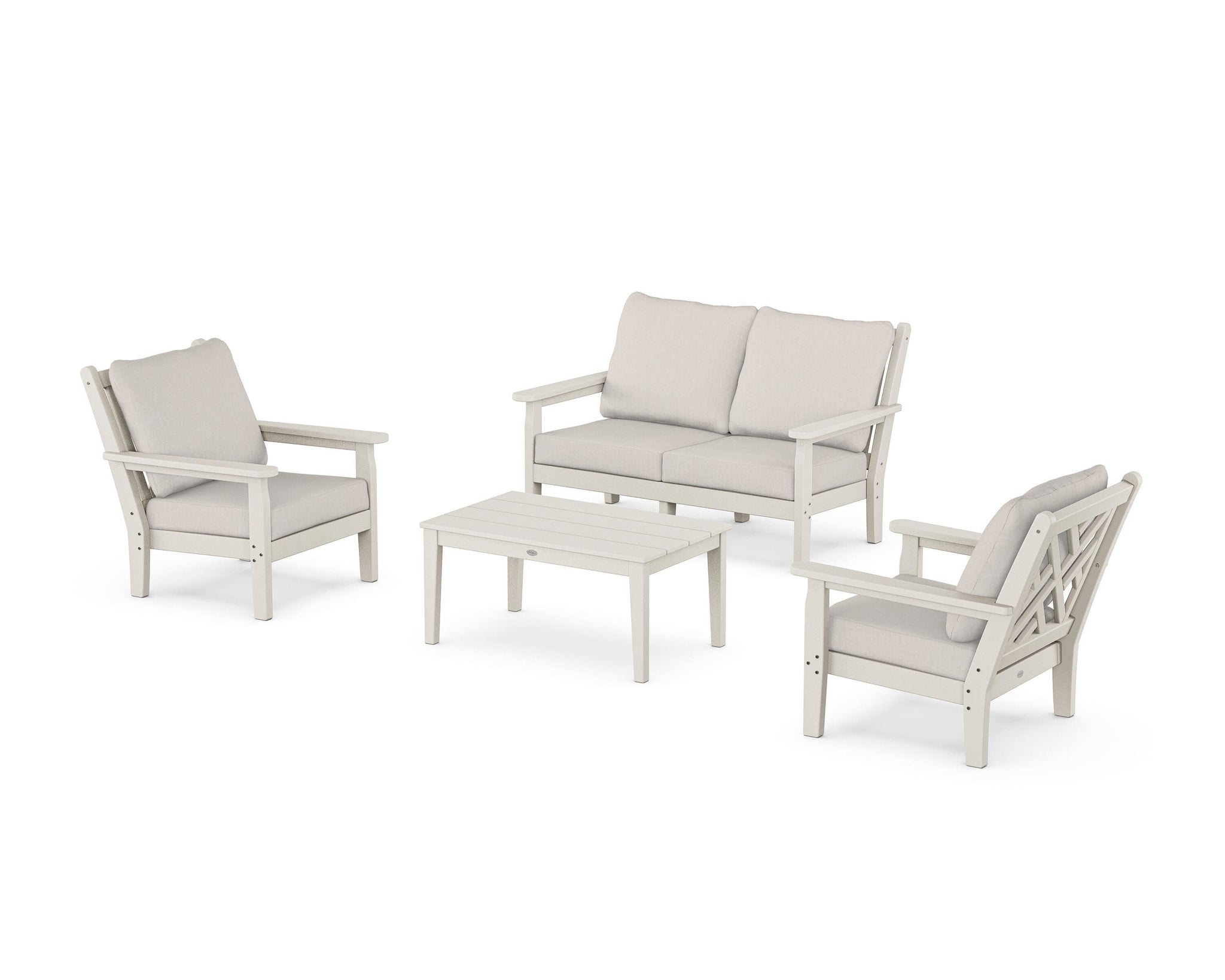 Chippendale 4-Piece Deep Seating Set with Loveseat