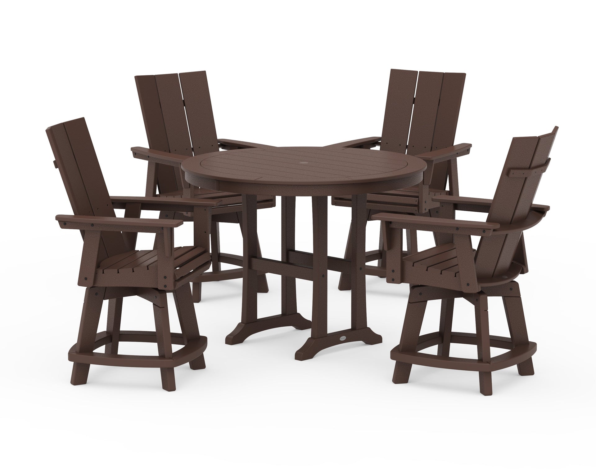 5-Piece Modern Swivel Counter Set