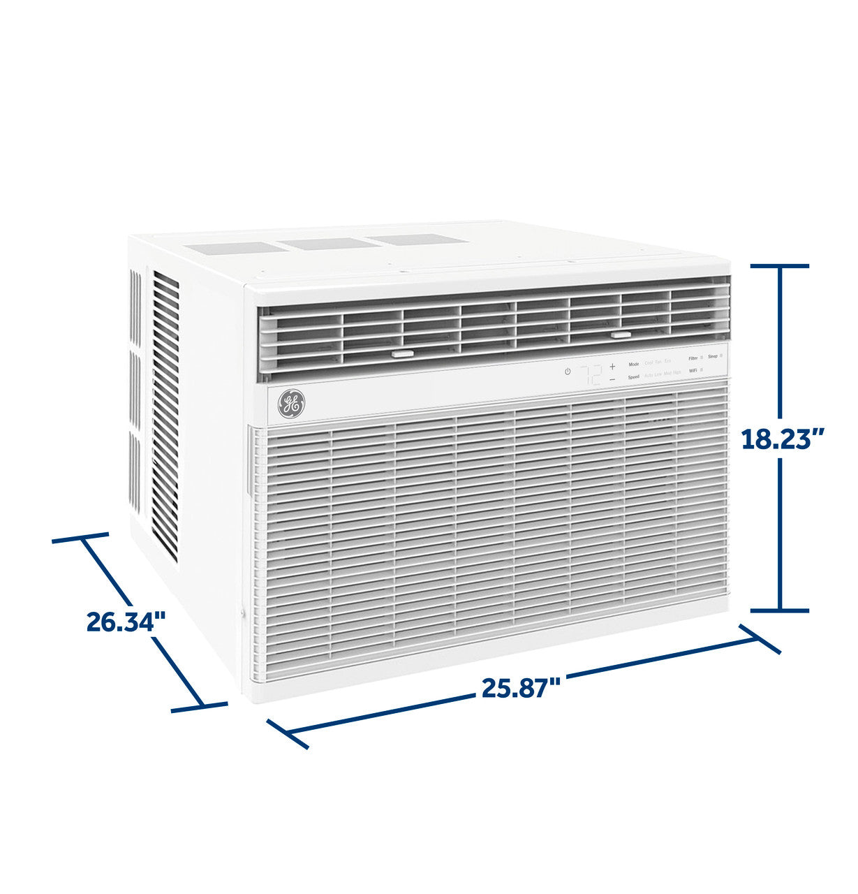 GE® 24,000 BTU Smart Electronic Window Air Conditioner for Extra-Large Rooms up to 1,500 sq. ft.
