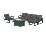 EDGE Sectional Lounge and Fire Pit Set