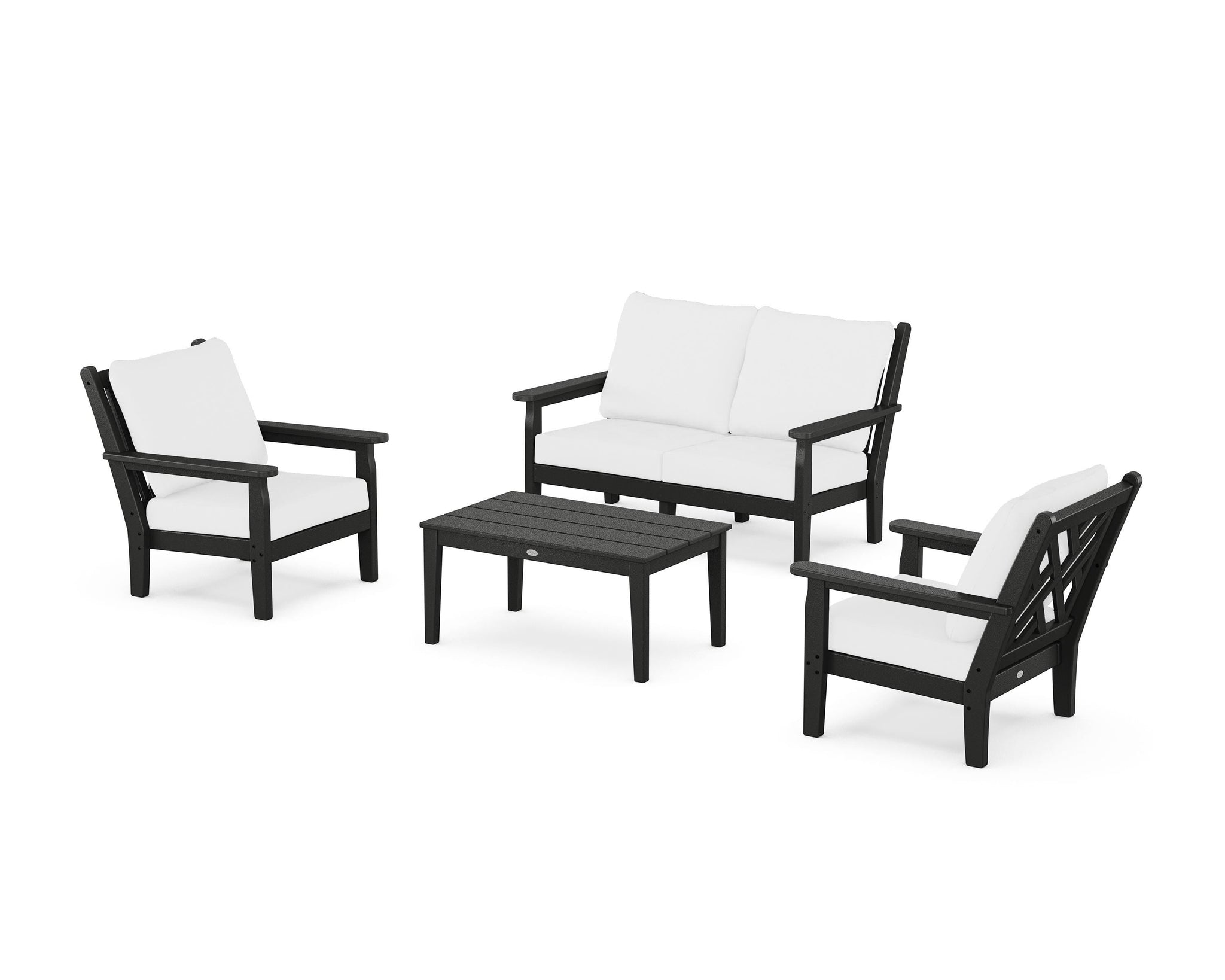 Chippendale 4-Piece Deep Seating Set with Loveseat