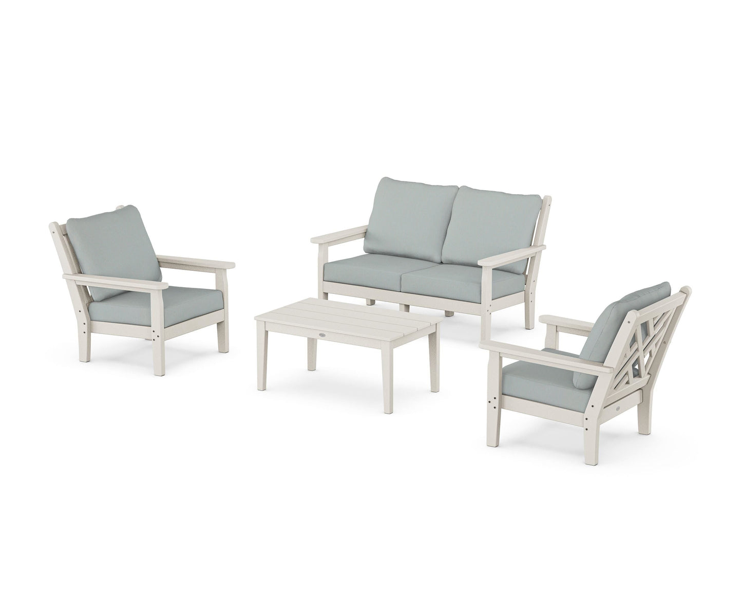 Chippendale 4-Piece Deep Seating Set with Loveseat