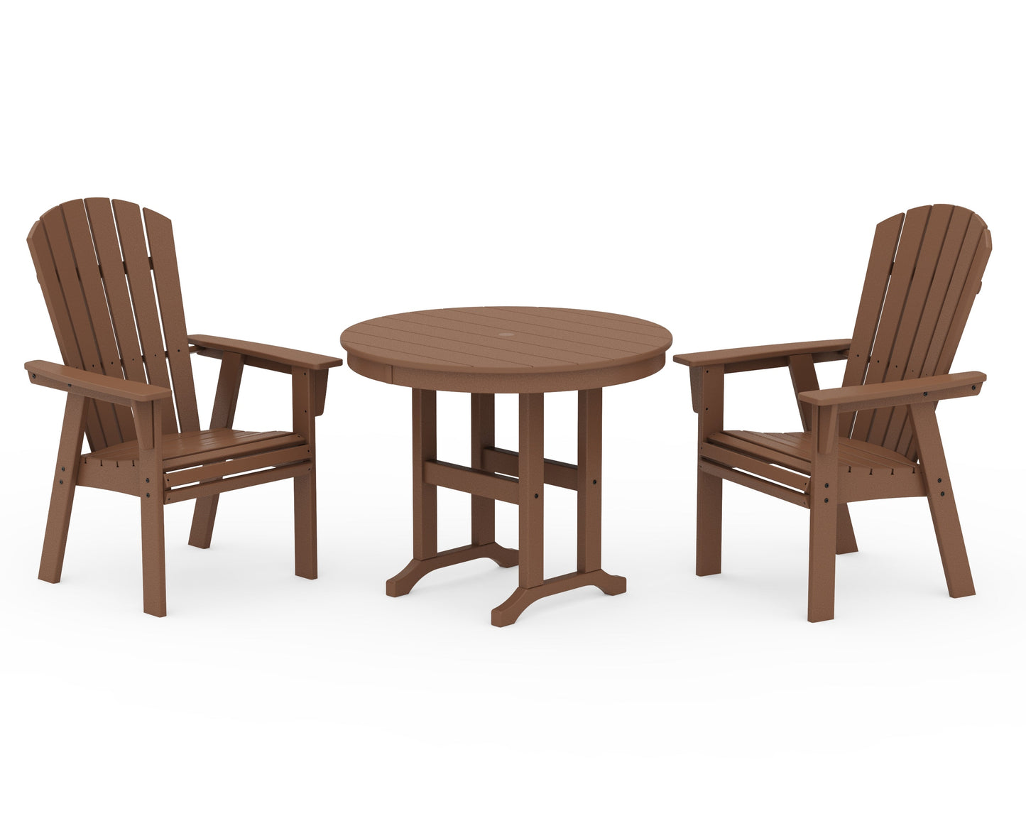 Nautical Adirondack 3-Piece Round Dining Set