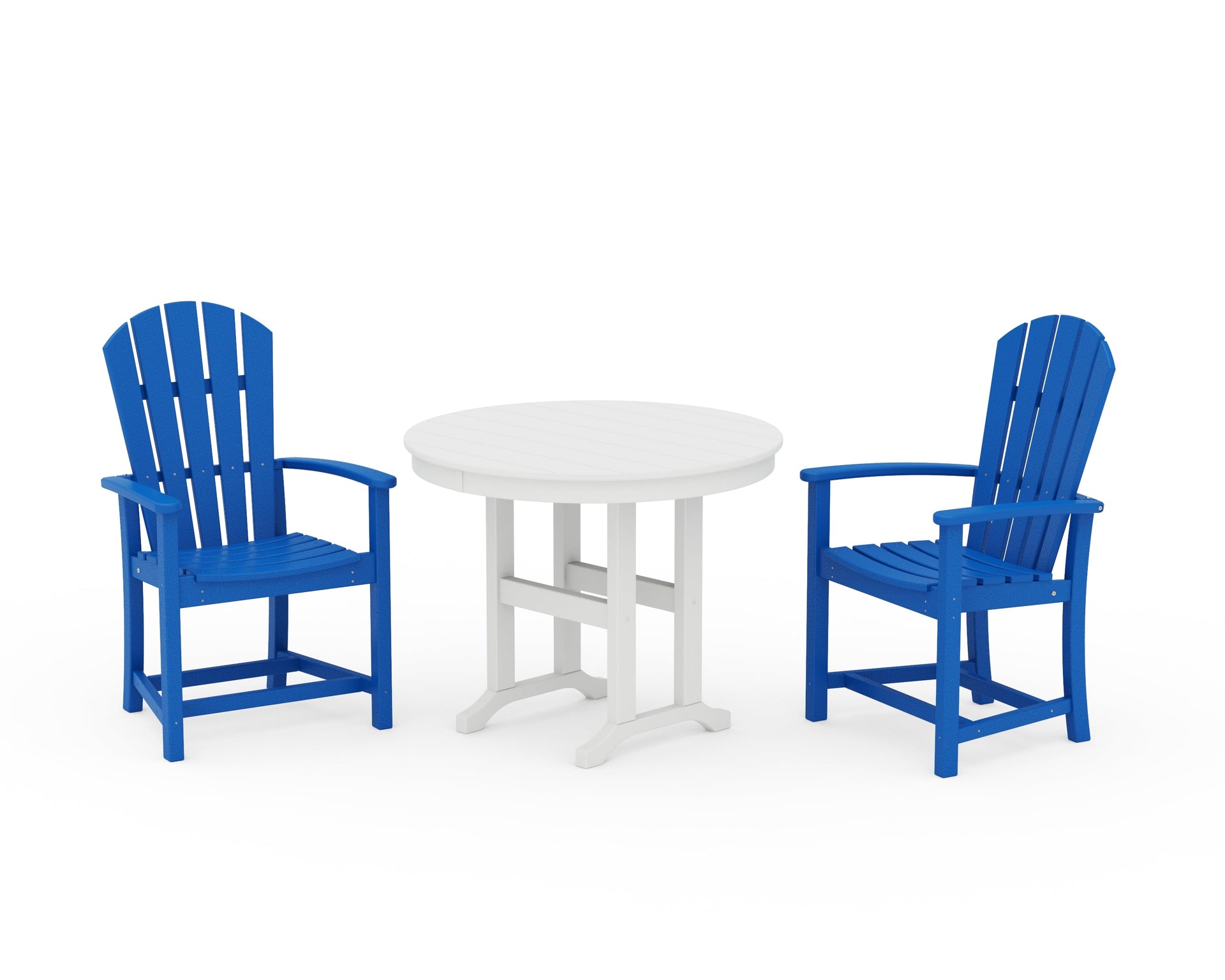 Palm Coast 3-Piece Round Farmhouse Dining Set