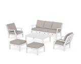Chinoiserie 6-Piece Lounge Sofa Set