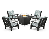 Wovendale 5-Piece Deep Seating Set with Fire Pit Table