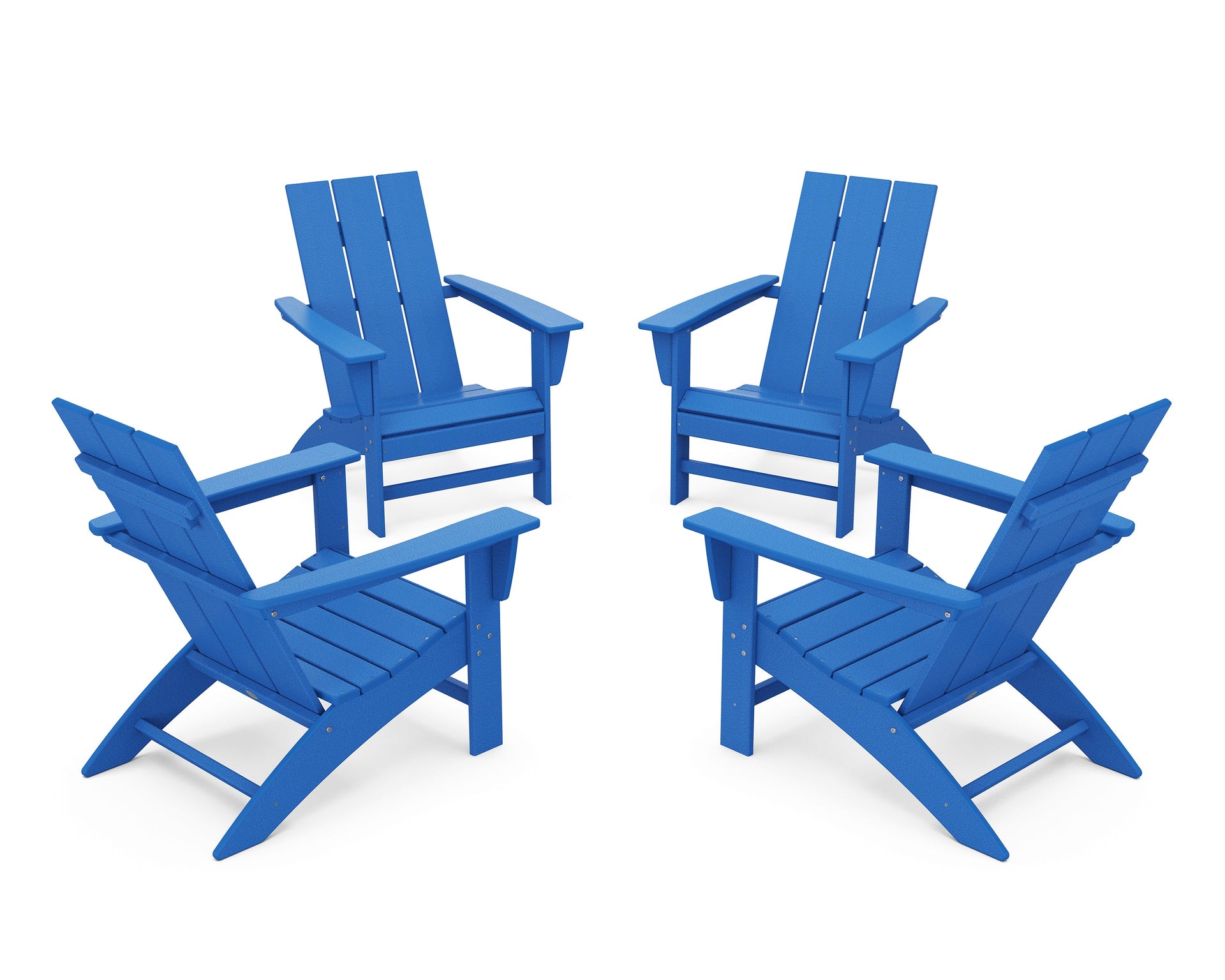4-Piece Modern Adirondack Chair Conversation Set