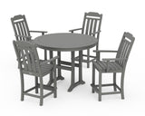 Cottage 5-Piece Round Counter Set