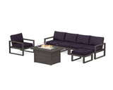 EDGE Sectional Lounge and Fire Pit Set