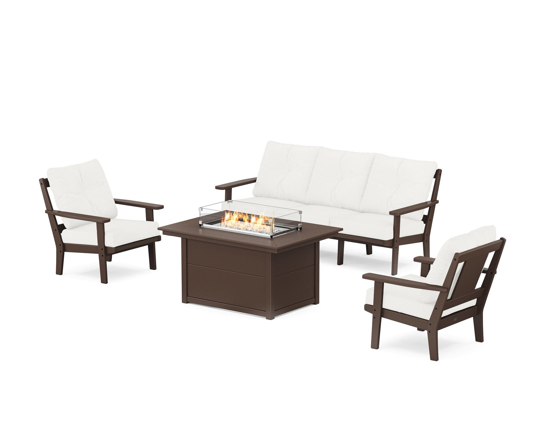Prairie Deep Seating Fire Pit Table Set