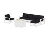 EDGE Sectional Lounge and Fire Pit Set