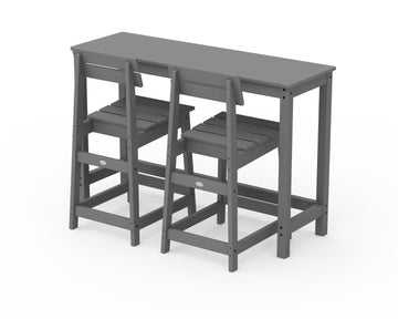 Modern Studio Plaza Counter Chair 3-Piece Balcony Set