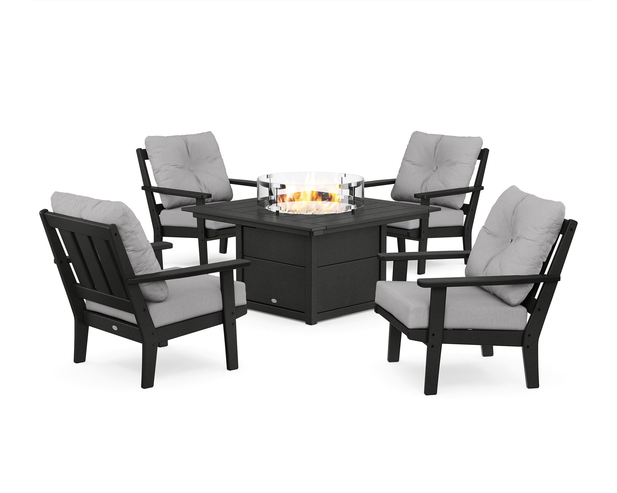 Oxford 5-Piece Deep Seating Set with Fire Pit Table
