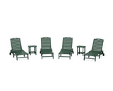 Nautical Chaise 6-Piece Set with Wheels