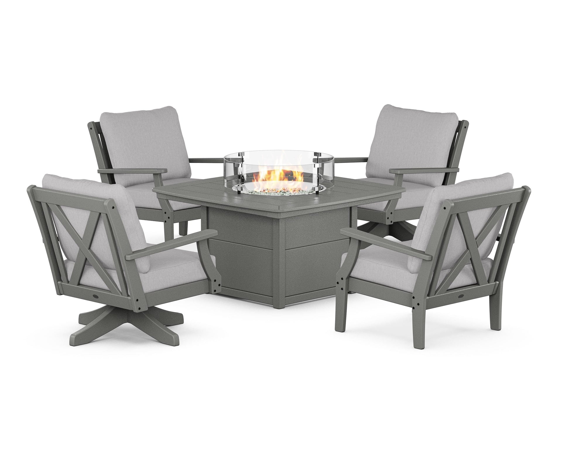 Braxton 5-Piece Deep Seating Set with Fire Table