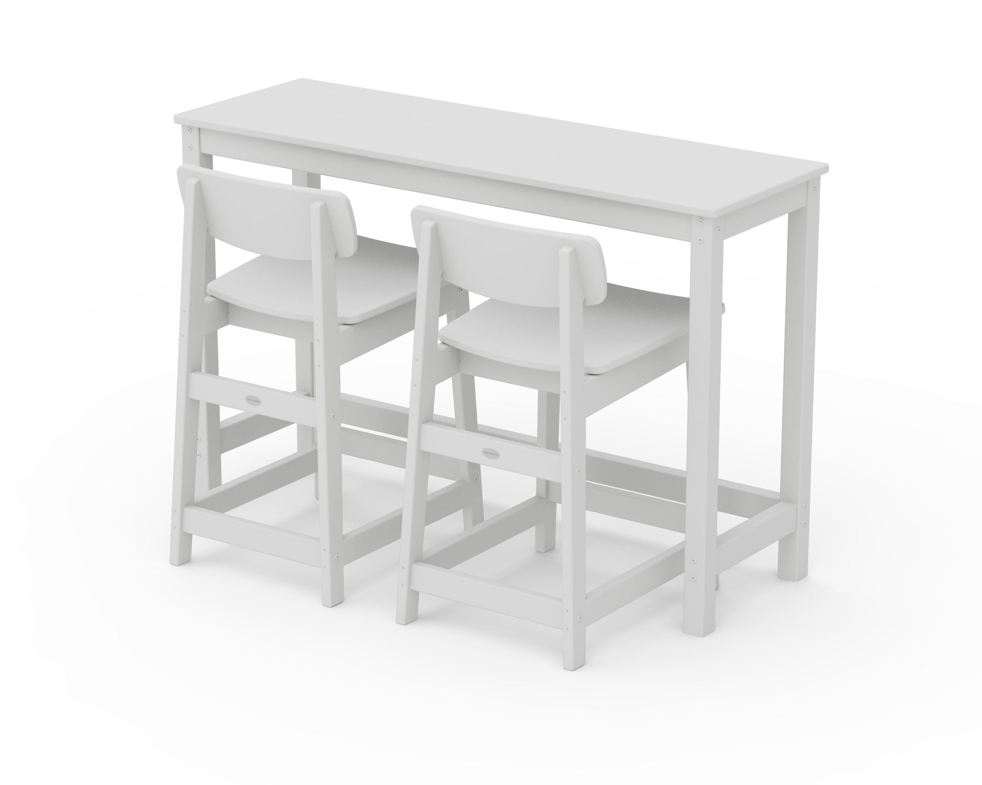 Modern Studio Urban Lowback Counter Chair 3-Piece Balcony Set