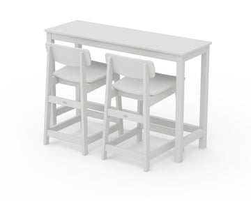 Modern Studio Urban Lowback Counter Chair 3-Piece Balcony Set