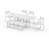 EDGE Sling 6-Piece Farmhouse Dining Set