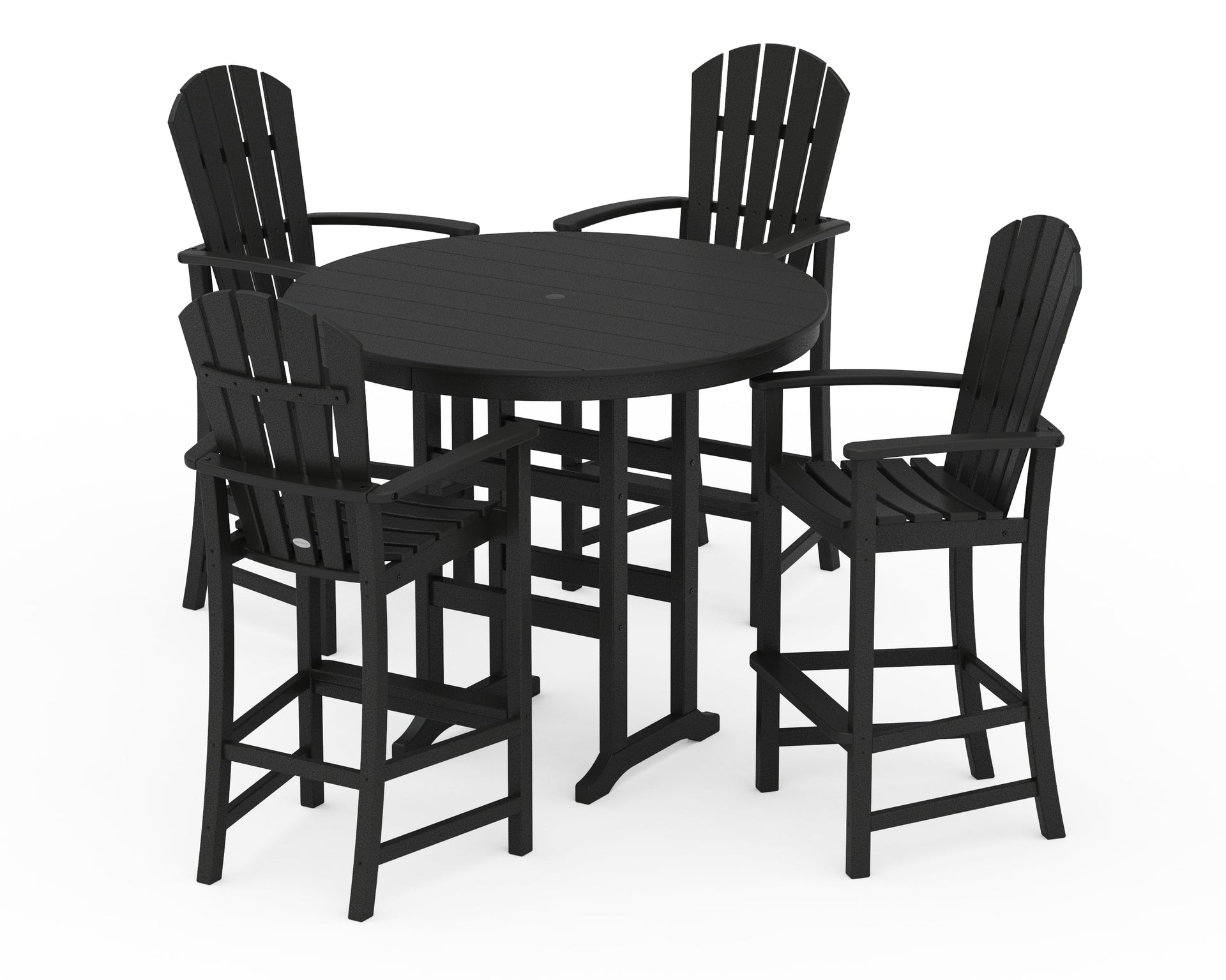 Palm Coast 5-Piece Round Farmhouse Bar Set