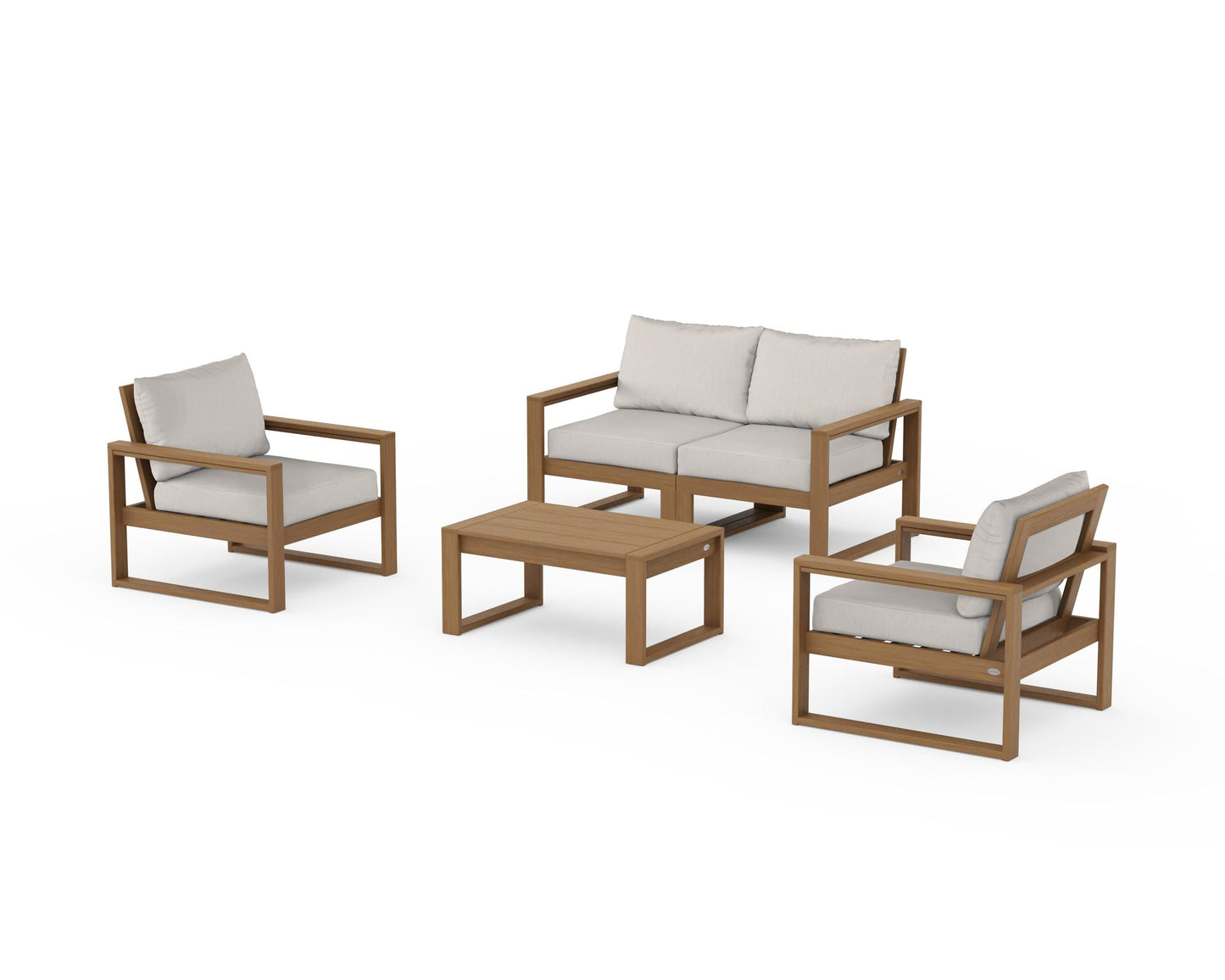 EDGE Sectional 4-Piece Deep Seating Set with Loveseat