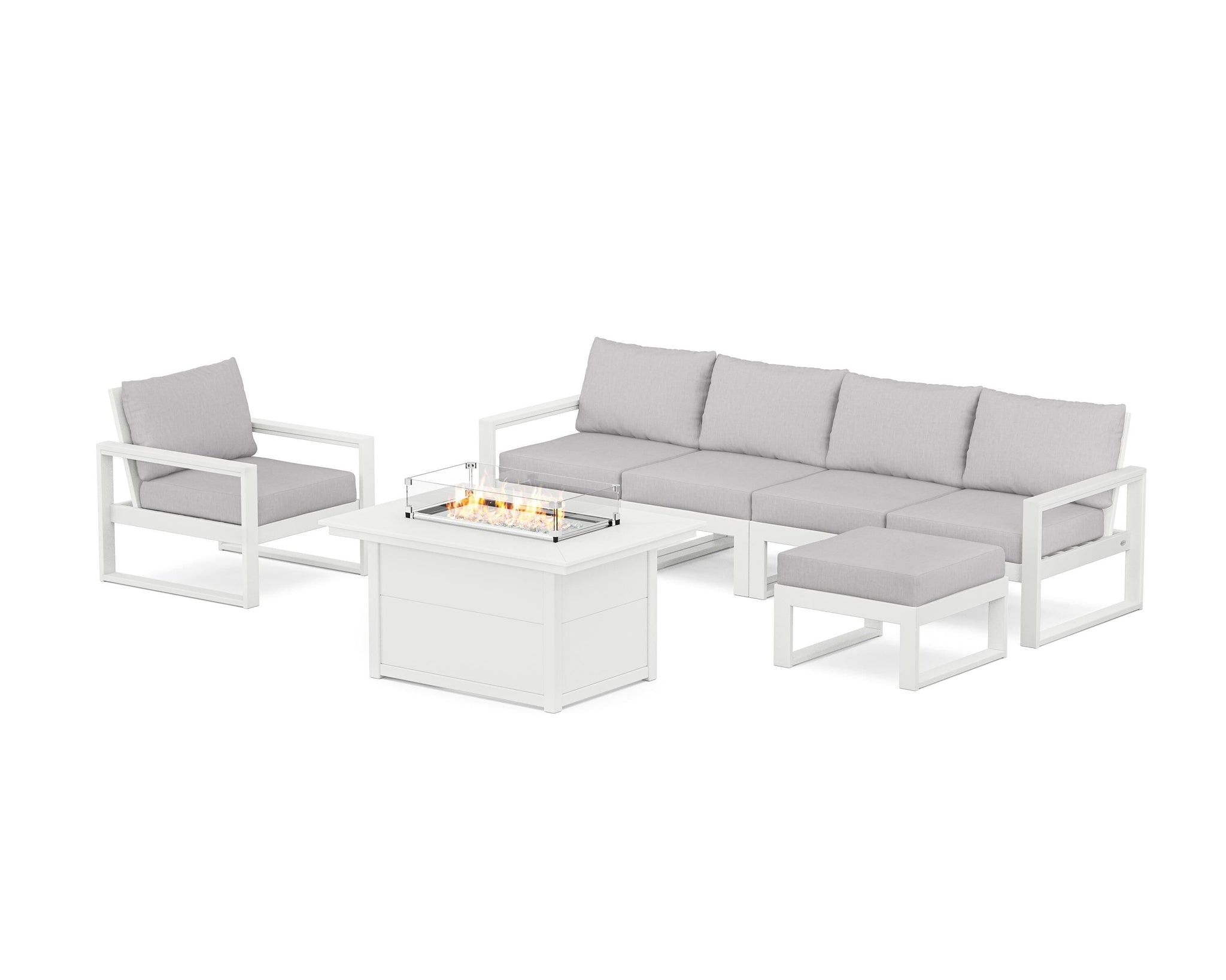 EDGE Sectional Lounge and Fire Pit Set