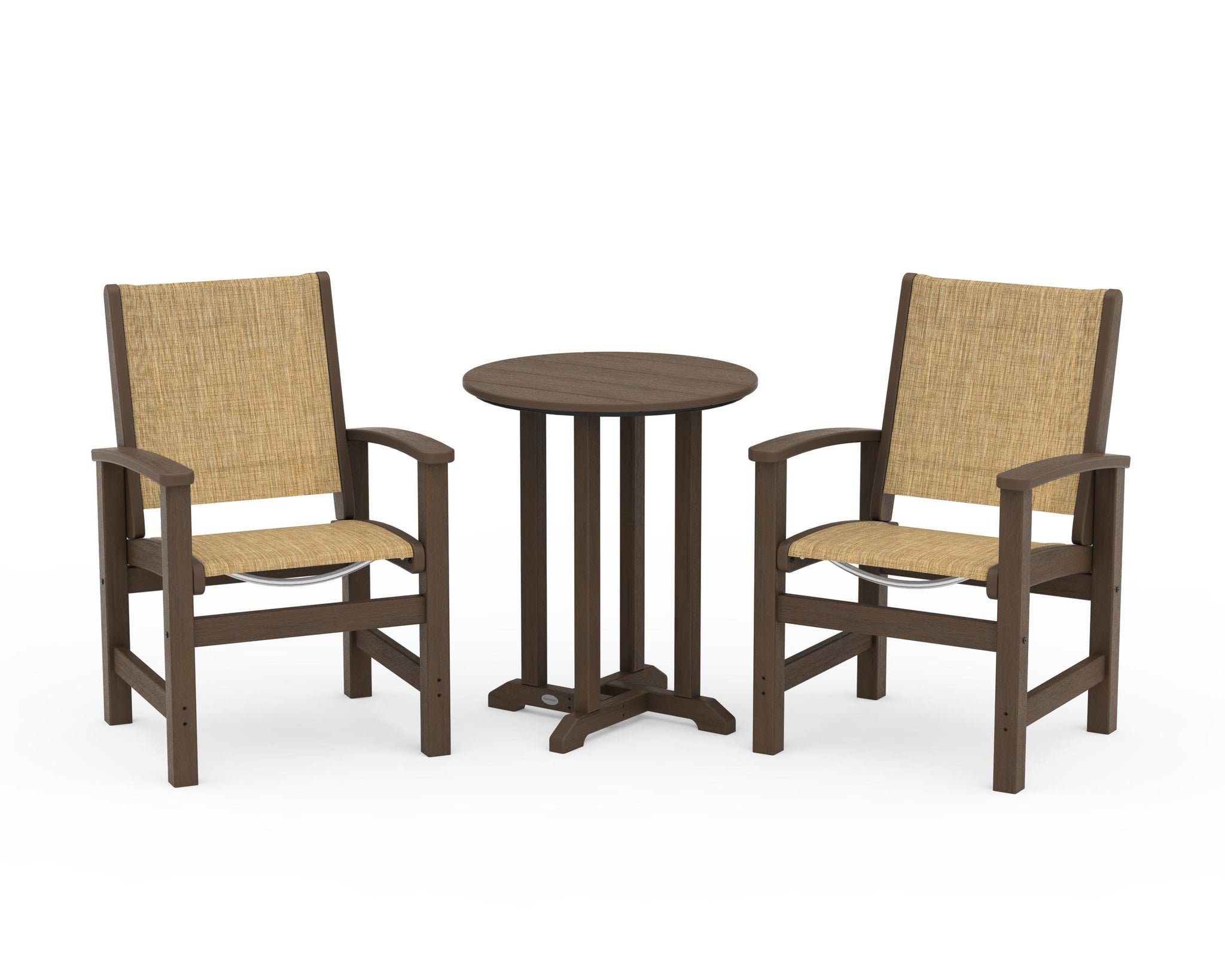 Coastal 3-Piece Round Bistro Dining Set