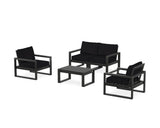 EDGE Sectional 4-Piece Deep Seating Set with Loveseat