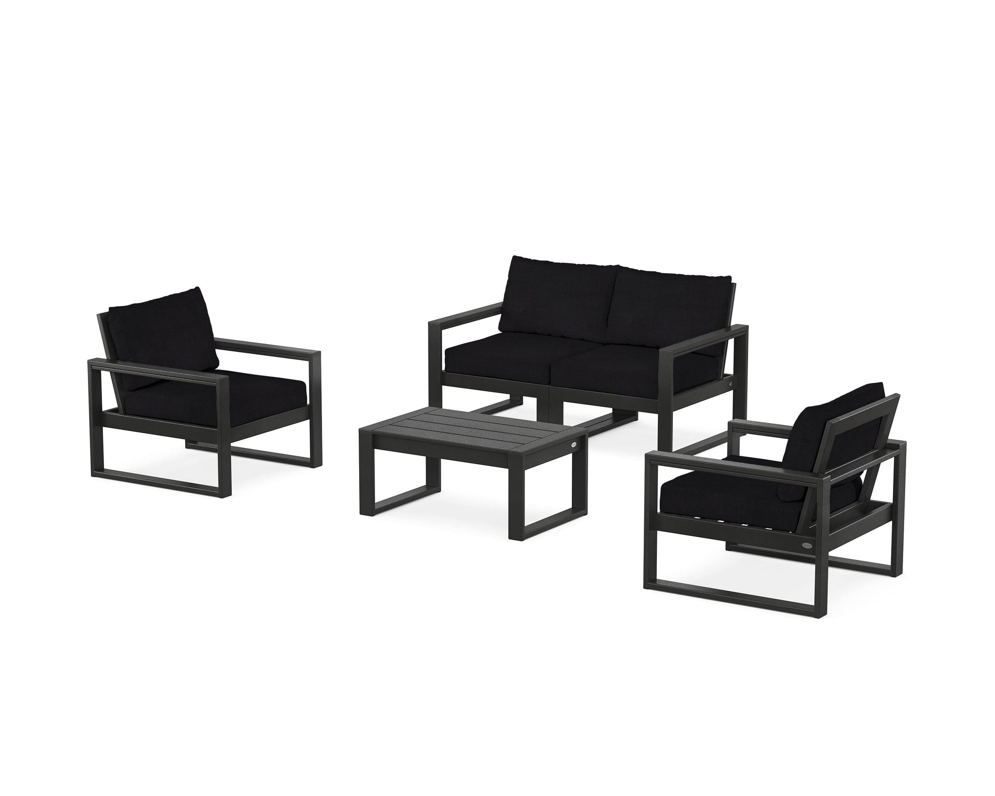 EDGE Sectional 4-Piece Deep Seating Set with Loveseat